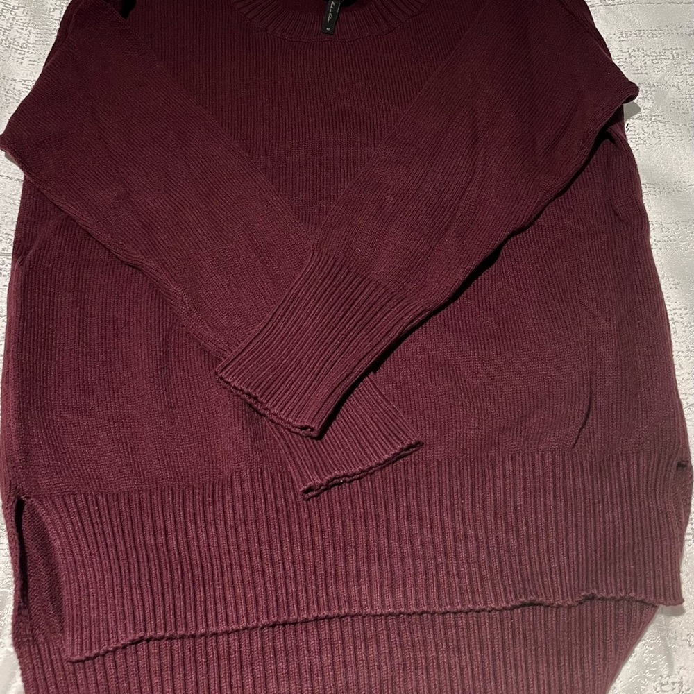 BCBGMaxAzria Deep Red Knit Top